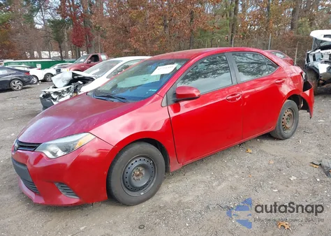 2015 Toyota Corolla Le from USA, damaged, VIN 2T1BURHE0FC424942